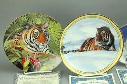 Tiger & Cat Collector Plates