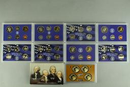 4 U.S. Mint Proof Sets; 2004, 2005, 2006, 2007