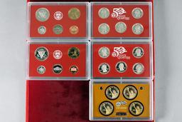 2 US Mint Silver Proof Sets; 2006,2007 w/Presidential $1 Proof Set