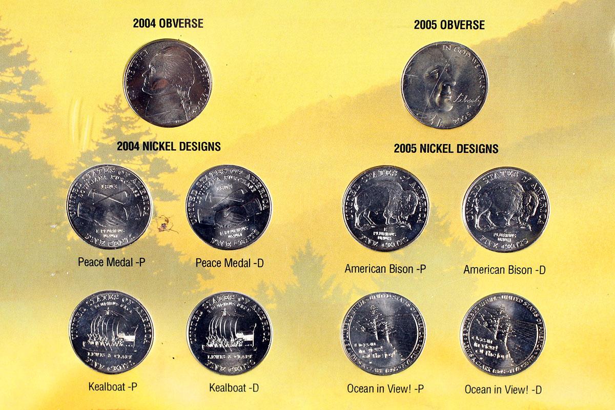 Westward Series Nickels (2004,2005) & 100 Years of Nickels Commemorative Set