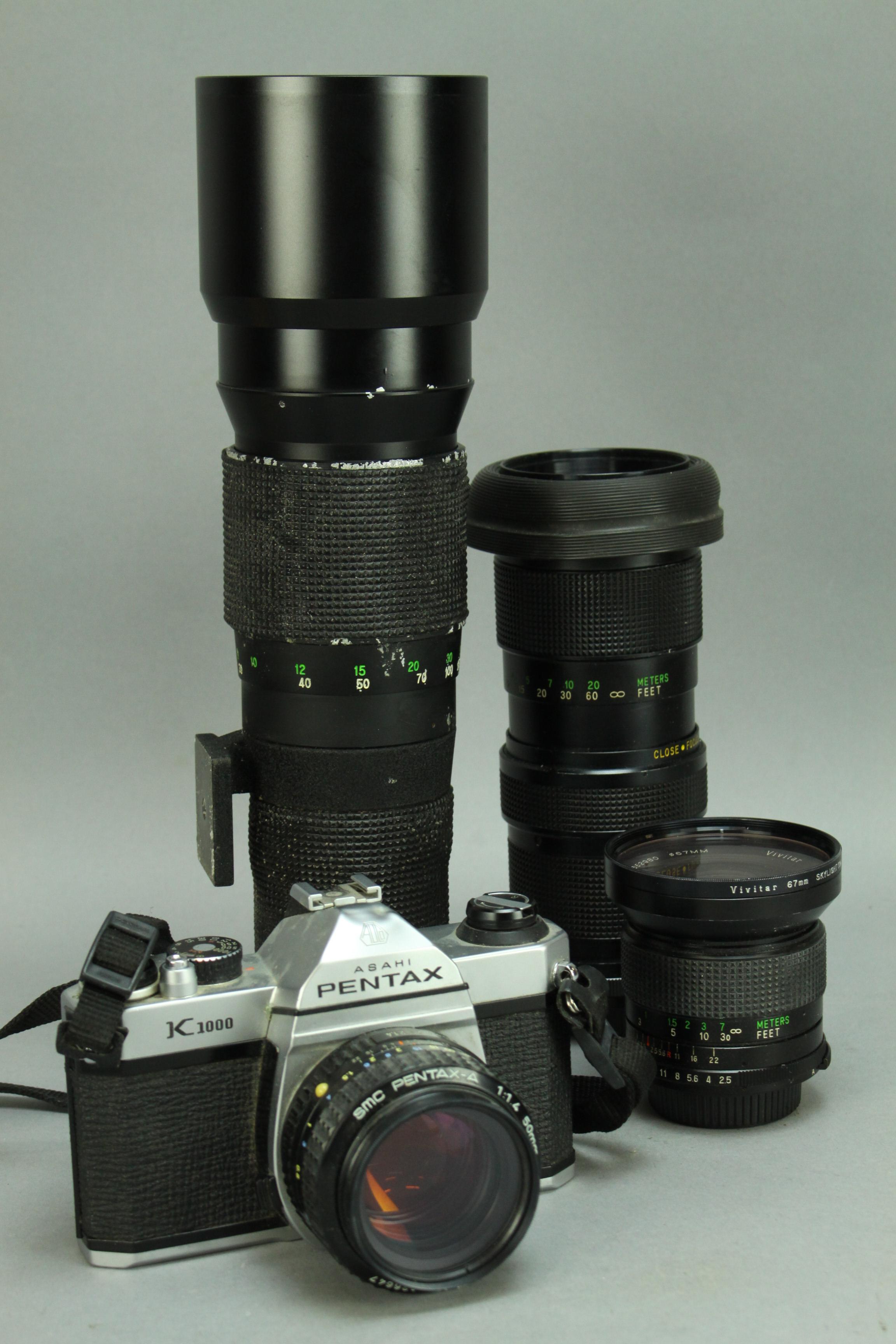 Vintage Pentax 35mm Film Camera Set