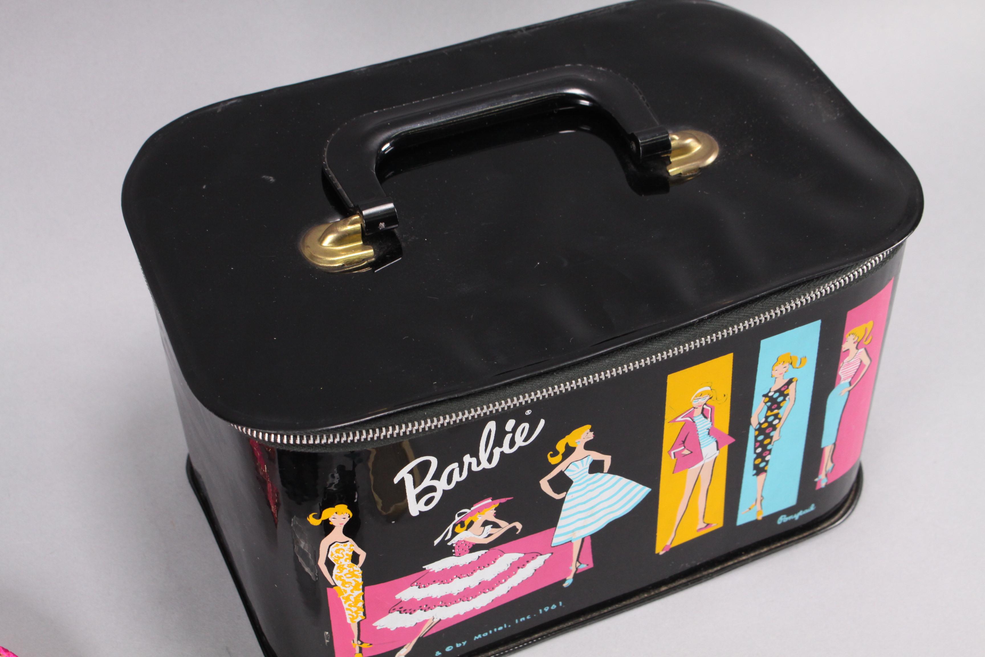 Vintage Barbie Carrying Case, Midge Doll, Clothes & Accessories