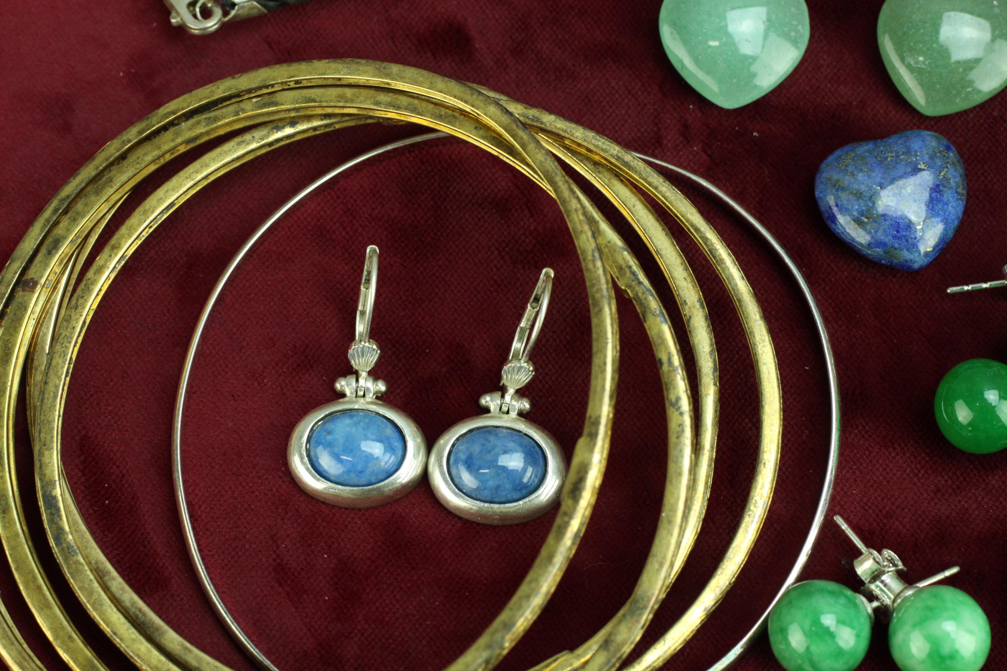 Polished Stones, Costume Jewelry, Earrings