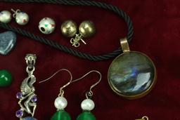 Polished Stones, Costume Jewelry, Earrings