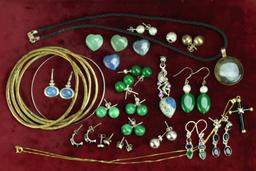 Polished Stones, Costume Jewelry, Earrings