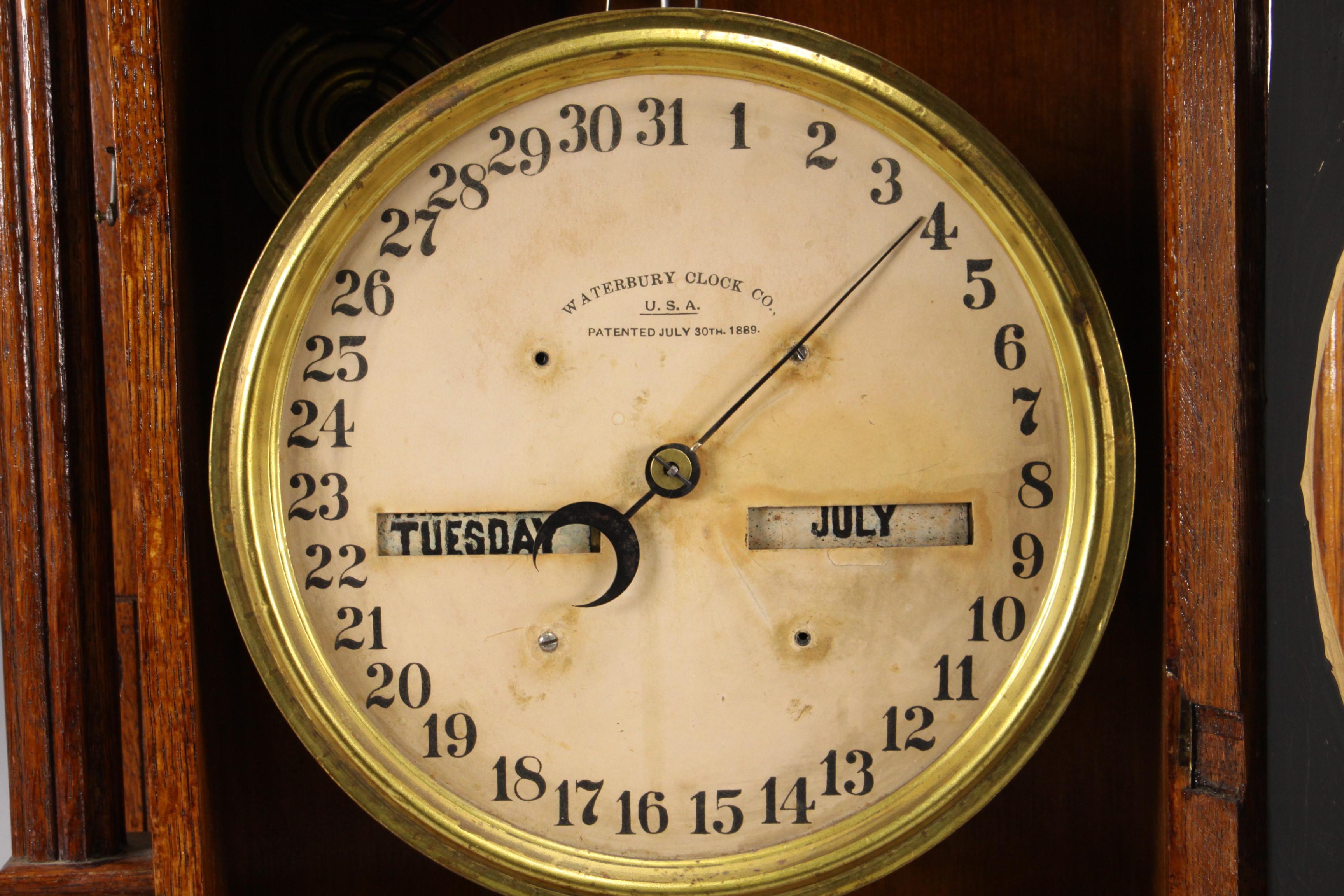 Waterbury Calendar No. 43 Shelf Clock, 8 Day, Ca. 1912
