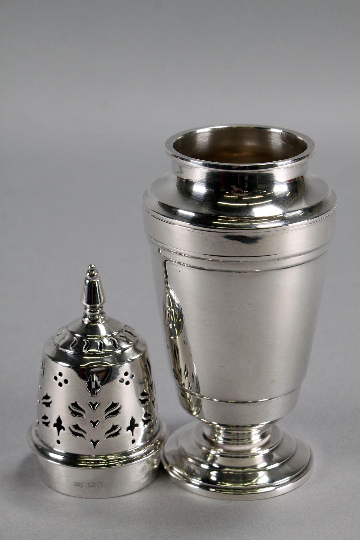 Sterling Silver Sugar Shaker, England, Ca. 1908