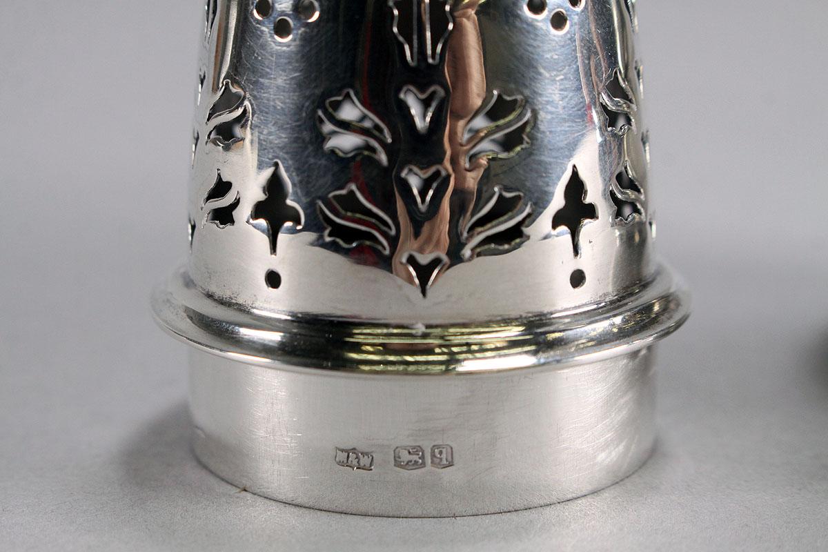 Sterling Silver Sugar Shaker, England, Ca. 1908