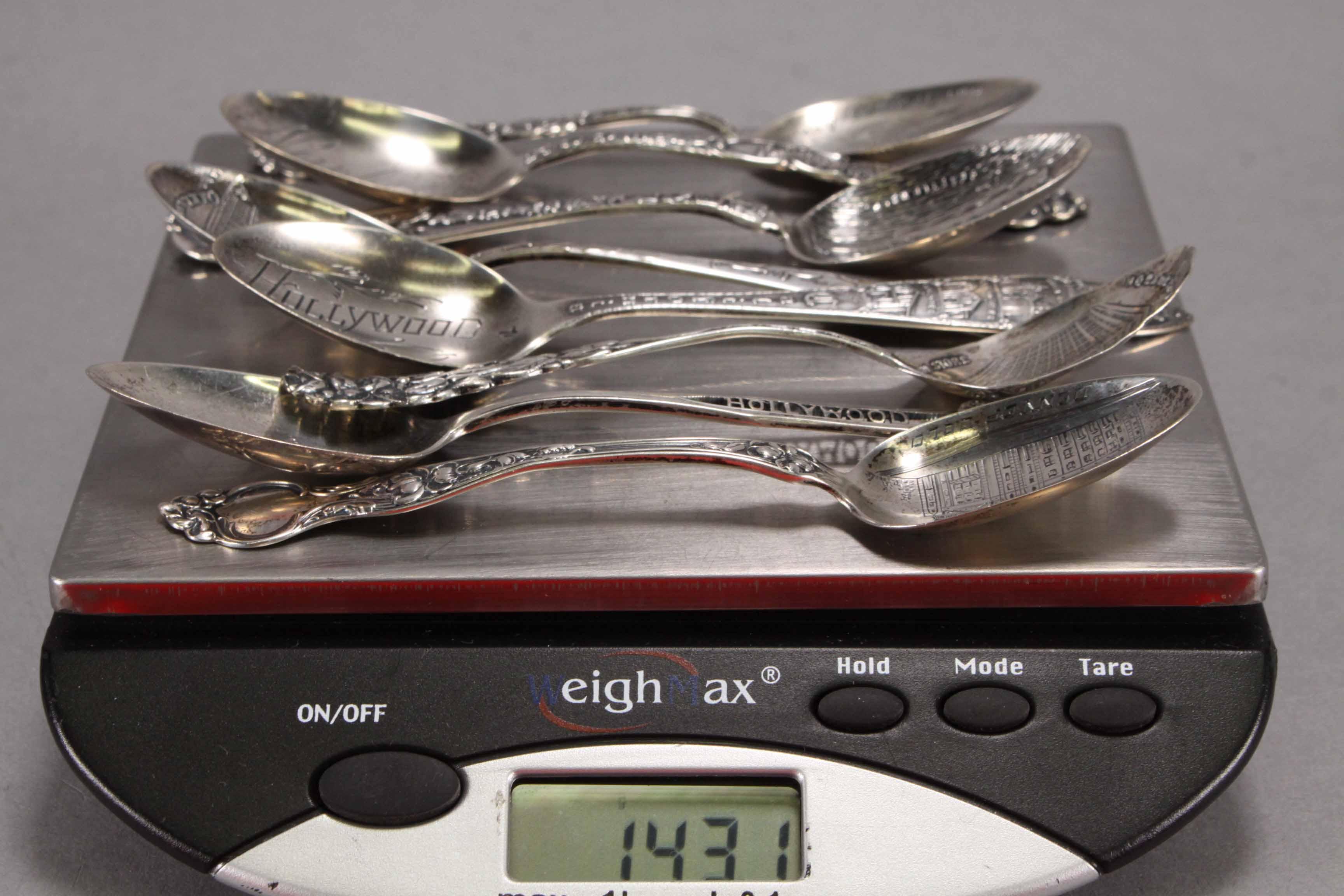 Sterling Silver Souvenir Spoons: Oregon, California & More