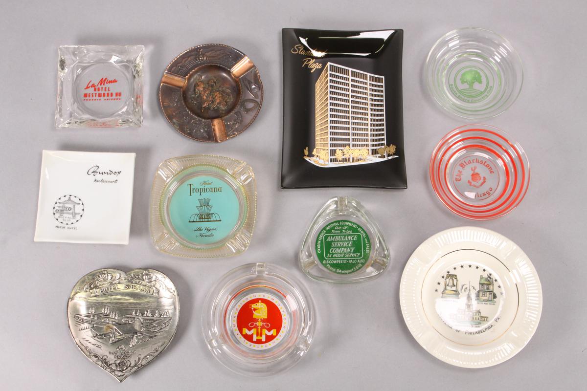 Ash Trays: Tropicana, Blackstone - Chicago, Sahara & More