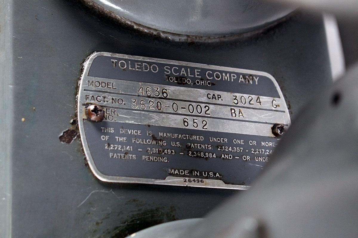 Toledo Model 4636 Gram Scale