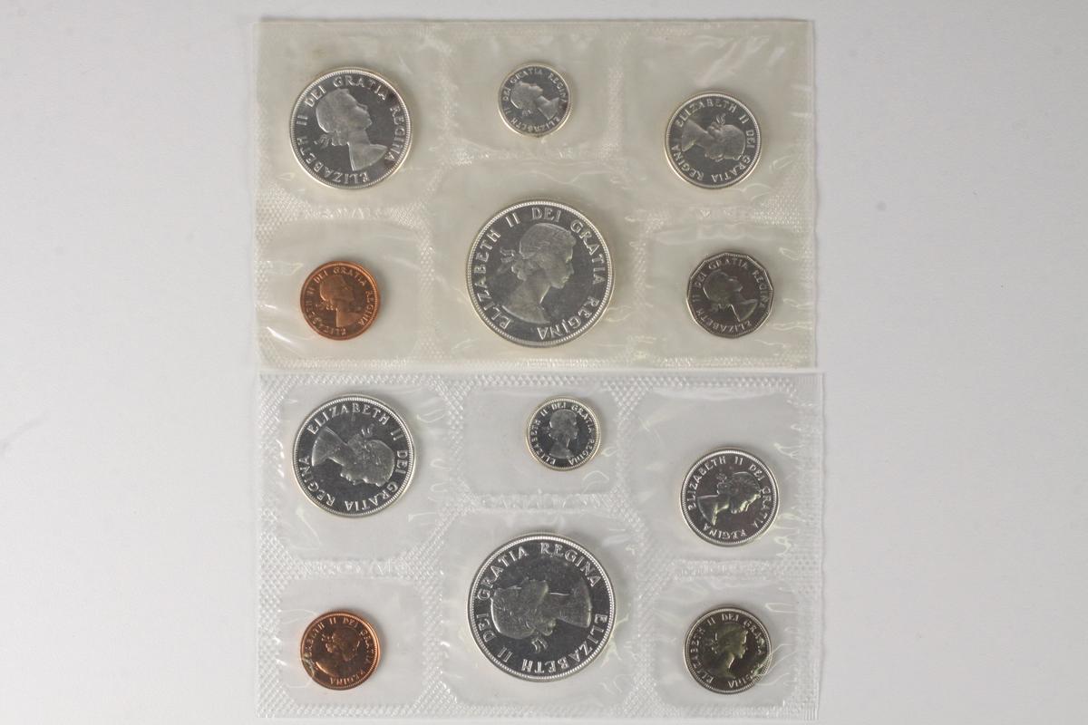 1961 & 1963 Royal Canadian Mint Proof-liked Uncirculated Sets