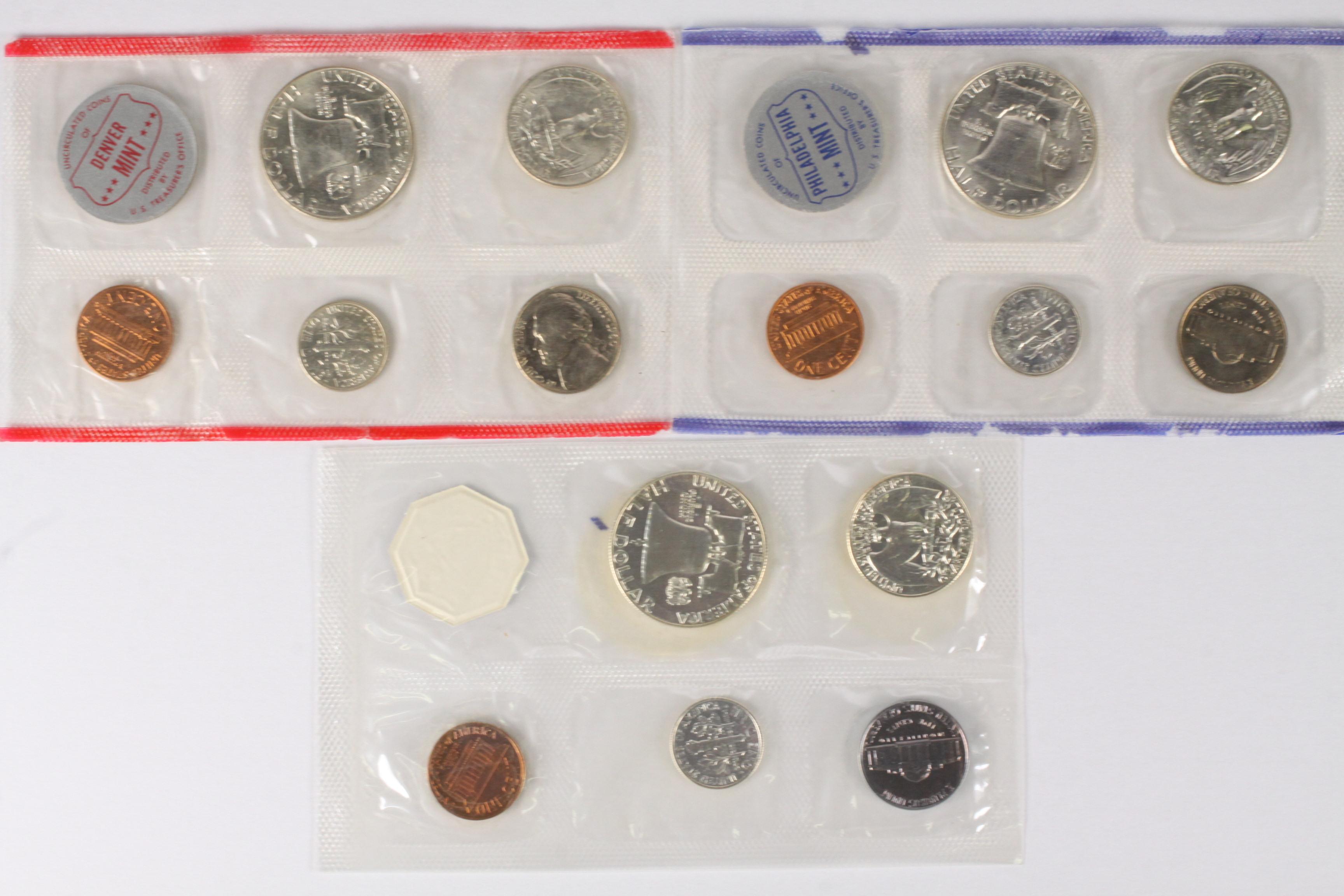 1962 US Mint Set, 1963 US Mint Set, & 1965 US Special Mint Set