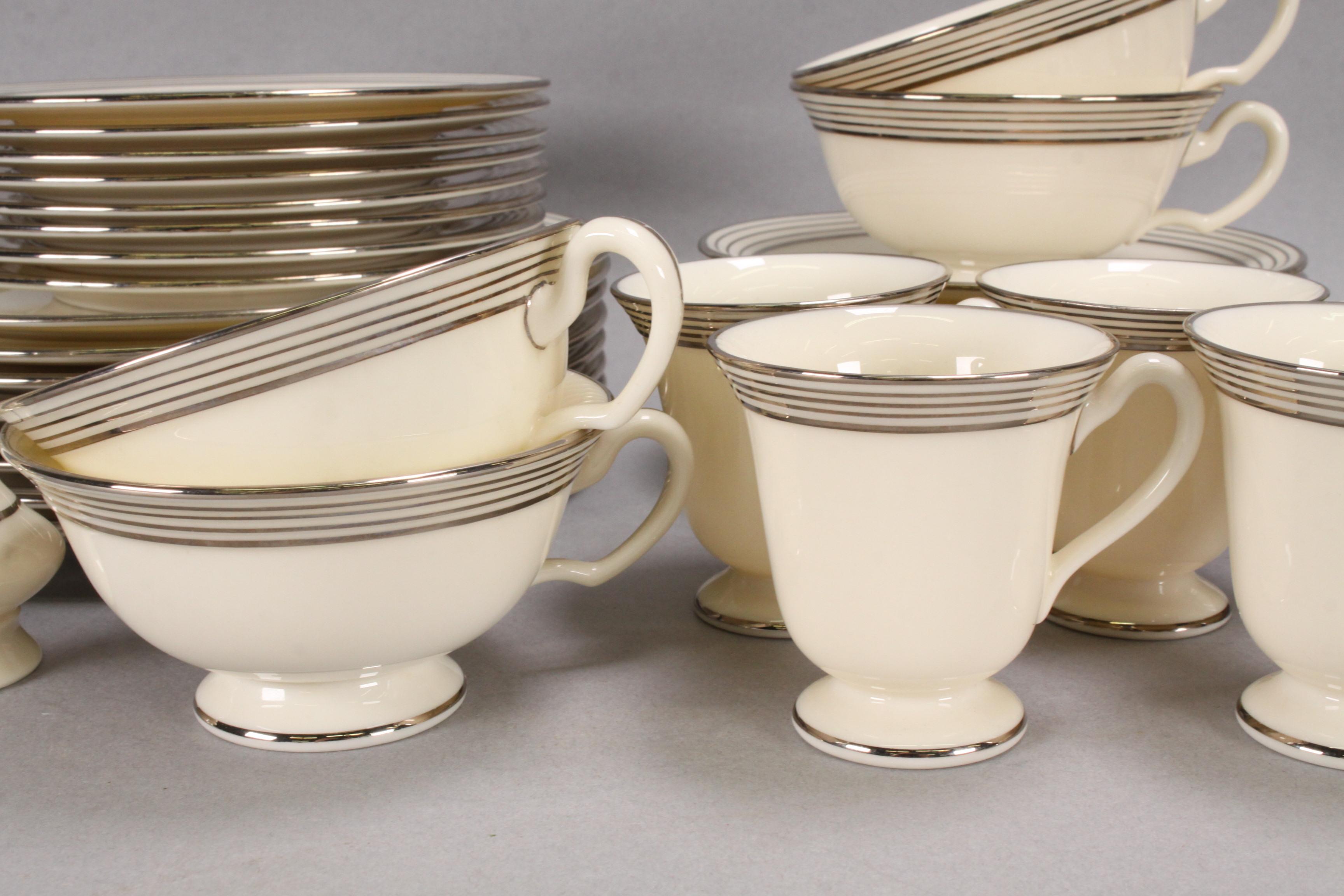 Lenox Deco Style Luncheon Tableware - Partial Service for 8