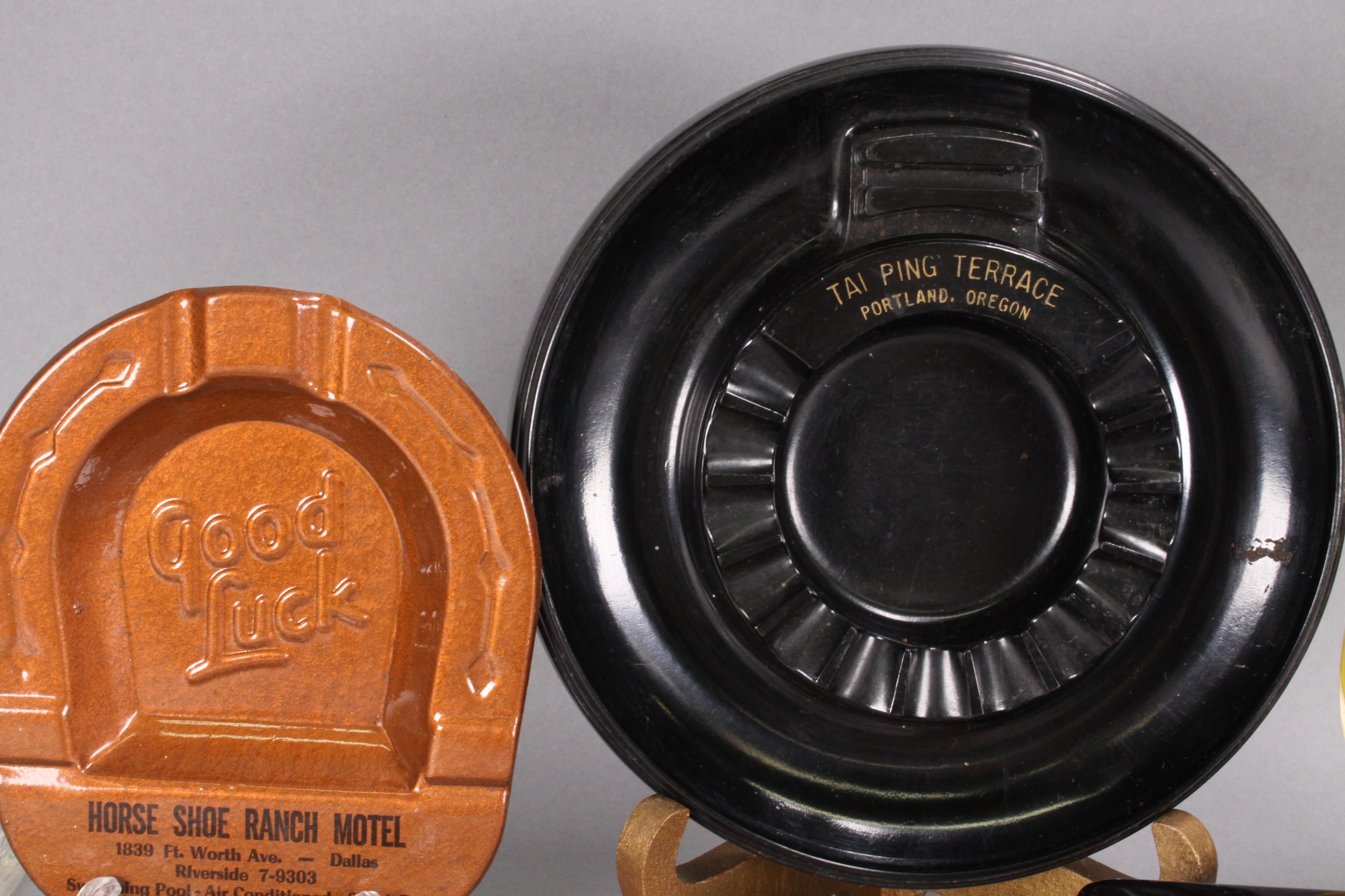 Souvenir Ashtrays: Dunhill, Lone Star Beer, Tropicana, Horse Shoe Ranch & More