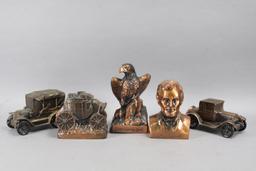 Banthrico Coin Banks: Eagle, Lincoln, Stage Coach & More