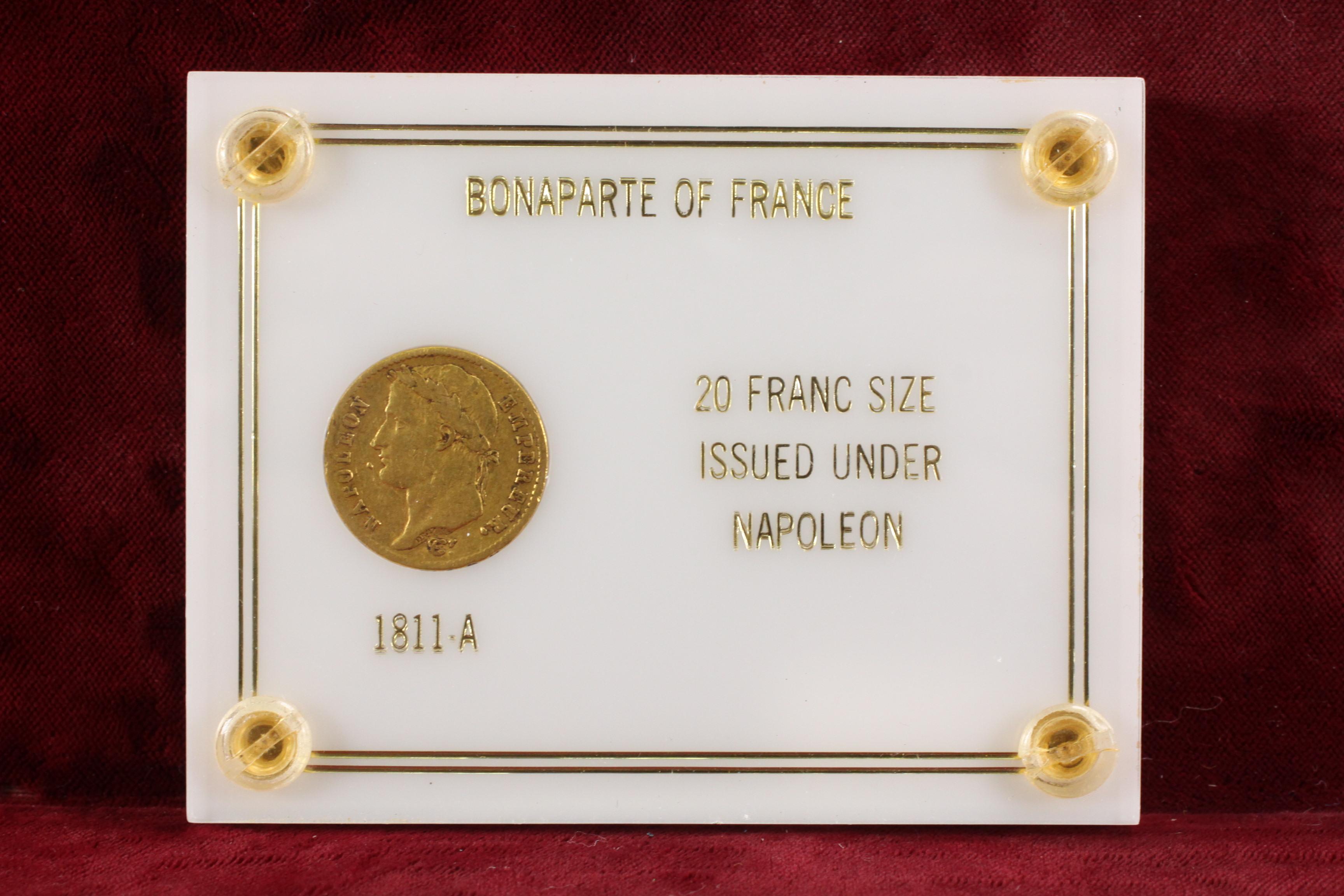 1811-A France Napoleon Bonaparte 20 Francs Gold Coin