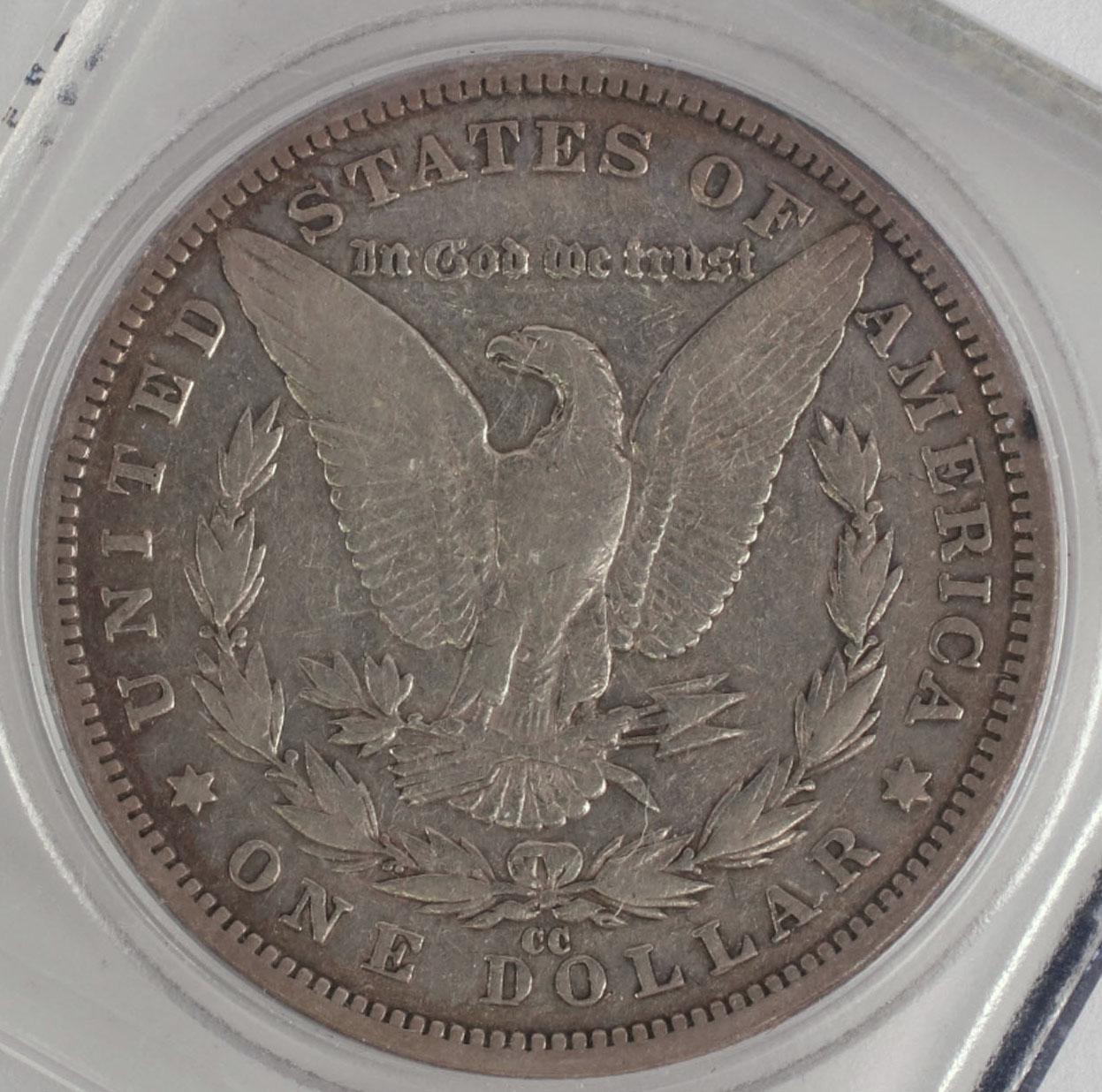 1890-cc Morgan Silver Dollar