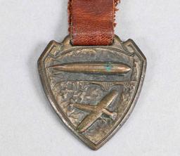 Brass Lindberg  Plane - Airship Watch Fob