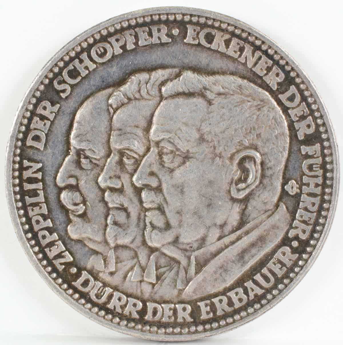 Graf Zeppelin Commemorative Silver Medal, 1929