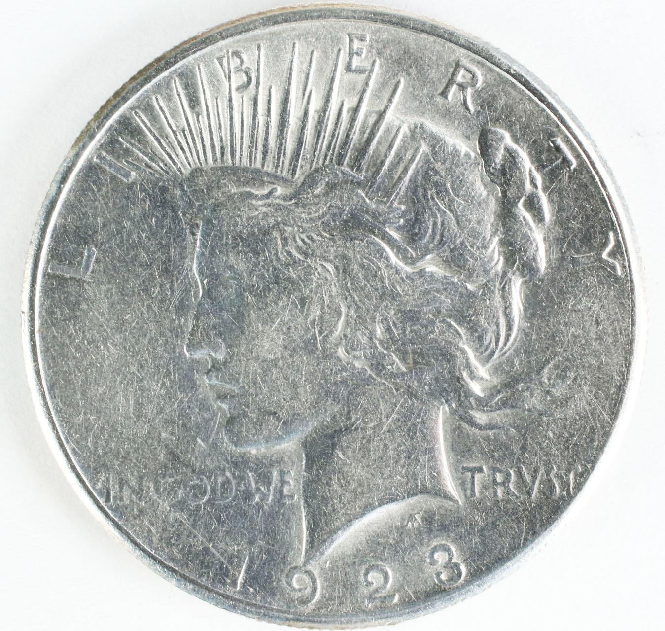 1923-S Peace Siler Dollar