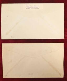 WWII Ephemera:  Hitler & Mussolini Envelopes, Ca. 1941