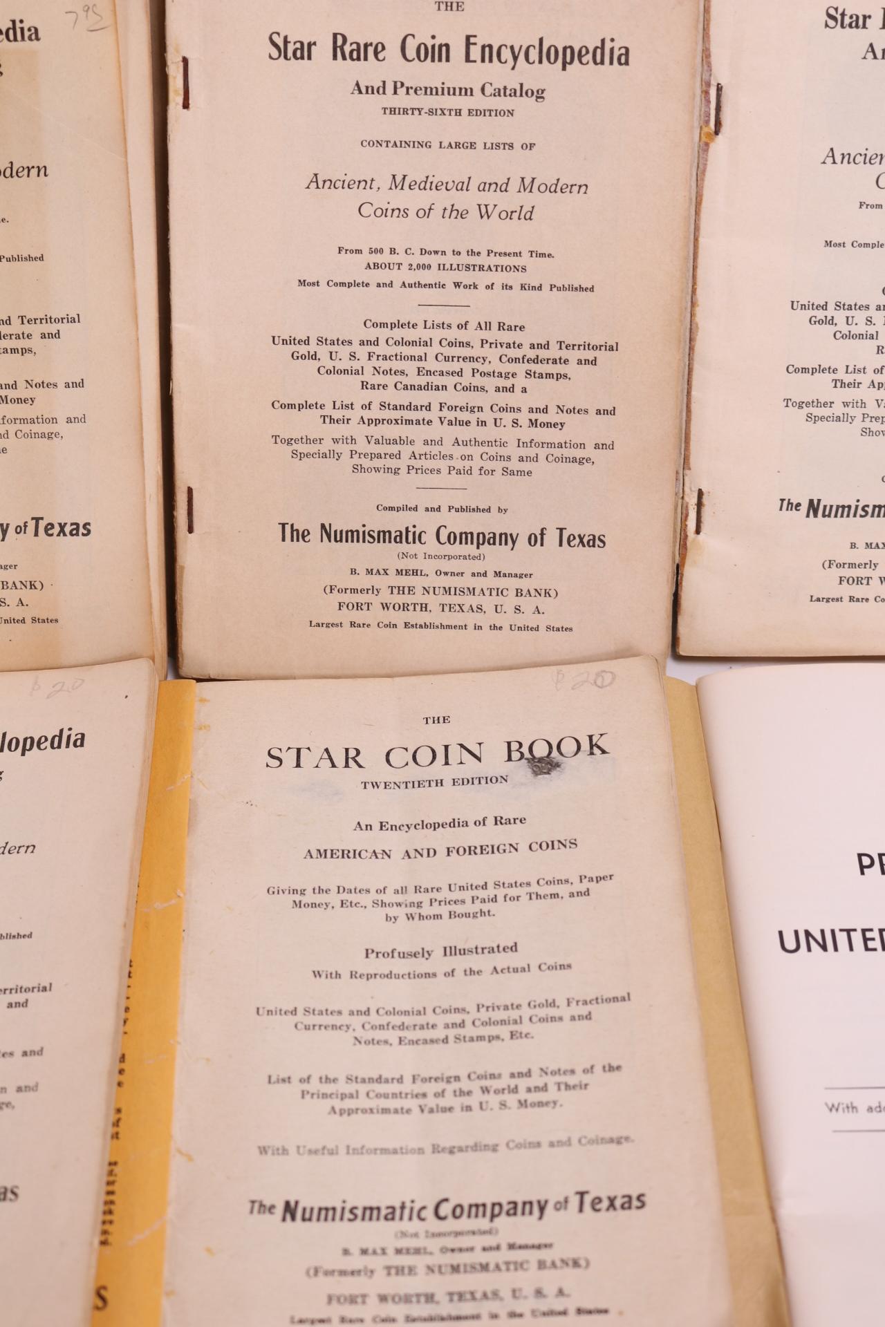 5 Old Star Coin Books  & Donlon Price Catalog for Paper Money