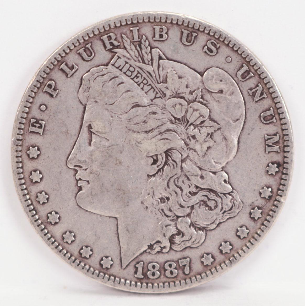 1887-P Morgan Silver Dollar