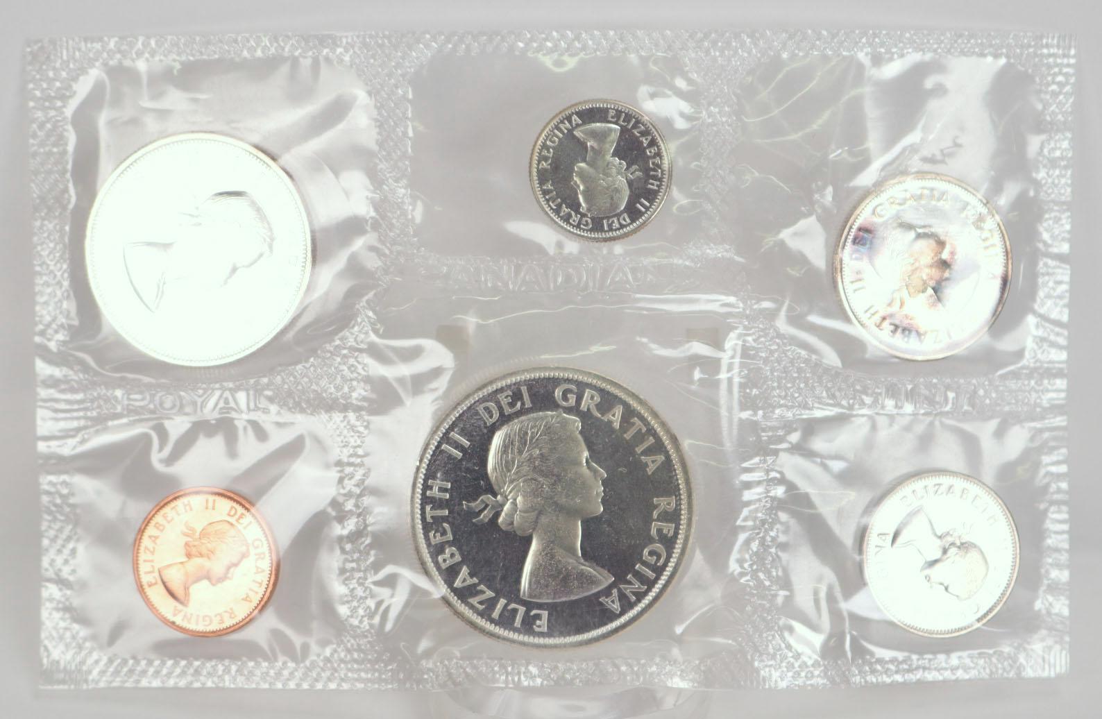 3 Canadian Silver Proof Like Sets; 1962,1963, 1964