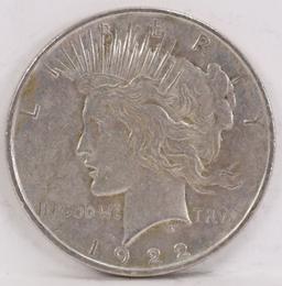 1922-P Peace Silver Dollar