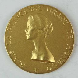 Gold S.A.S. La Princesse Grace De Monaco Medal 1961