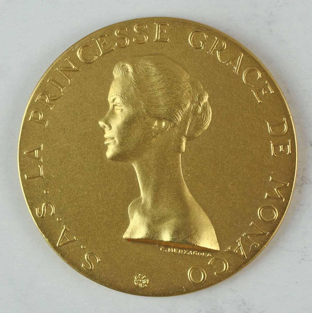 Gold S.A.S. La Princesse Grace De Monaco Medal 1961