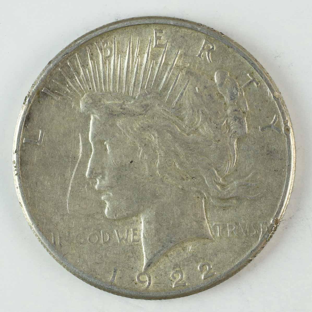 1922-S Peace Silver Dollar