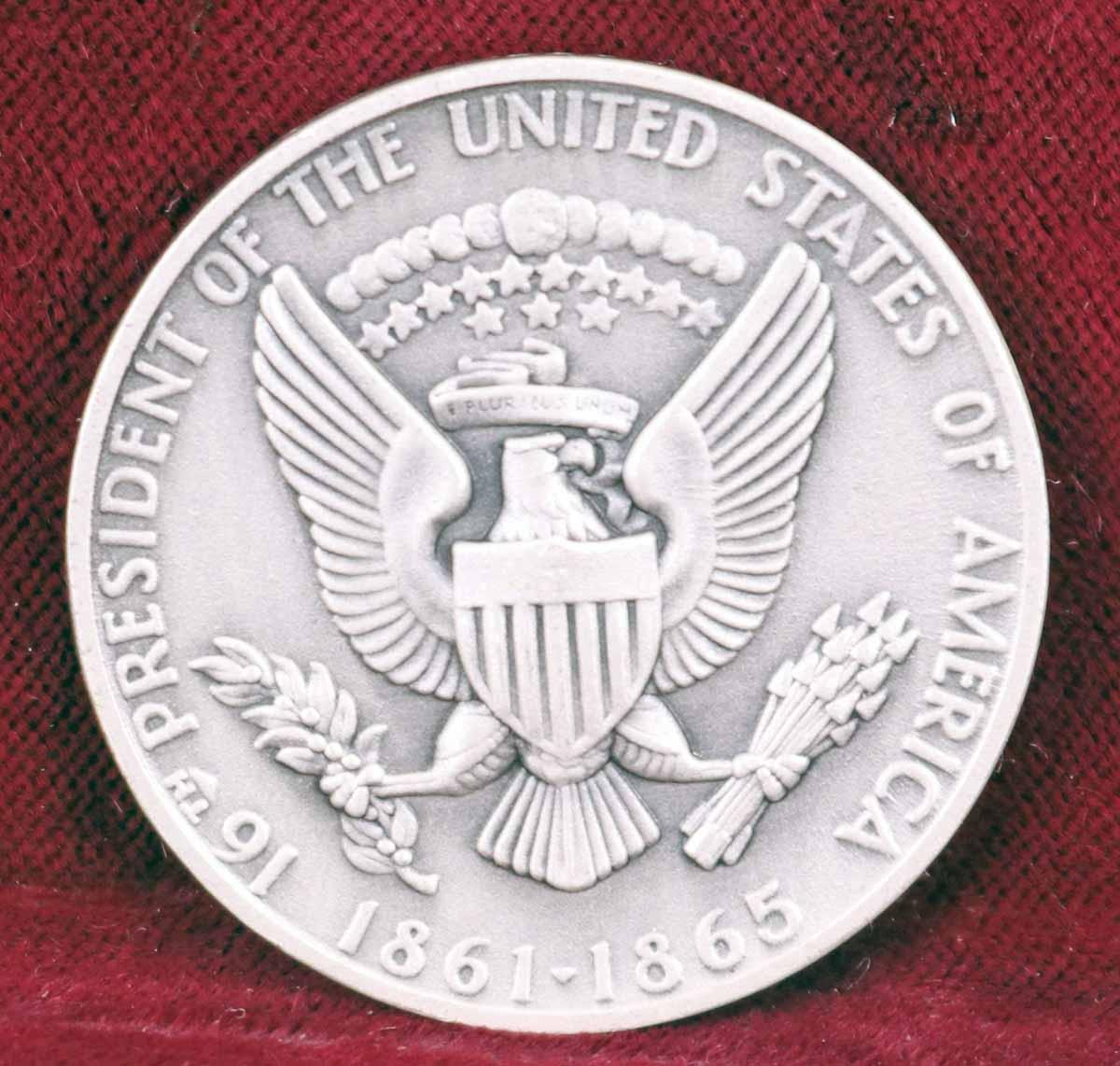 Silver Abraham Lincoln Presidential Medal, 23.6 Grams