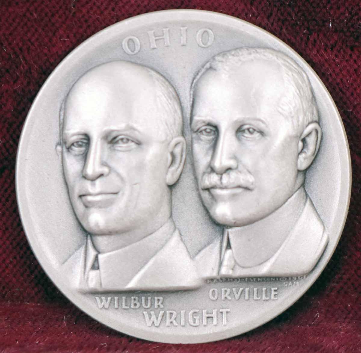 Silver Ohio State  Medal - Wright Brothers, 27.4 Grams