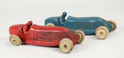 Vintage Hard Rubber Race Cars & Tractor