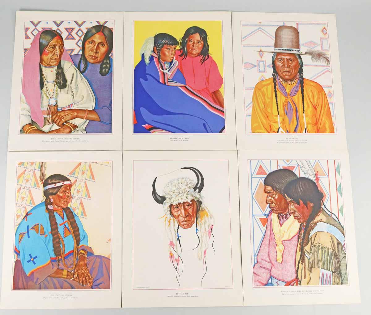 "Blackfeet Indians of Glacier Nat'l Park" Packet of 24 Prints, 1940