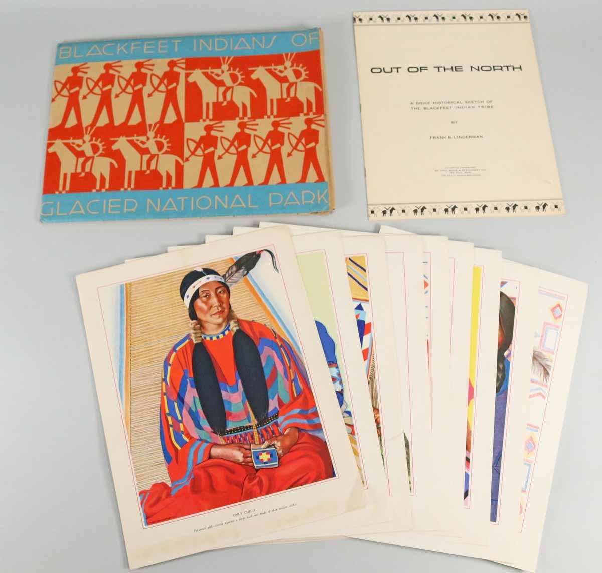 "Blackfeet Indians of Glacier Nat'l Park" Packet of 24 Prints, 1940