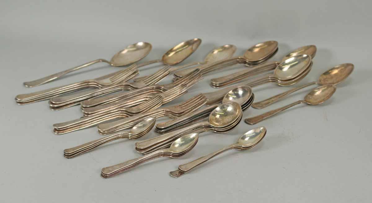 Vintage Danish Silver Flatware, 2024.8 Grams