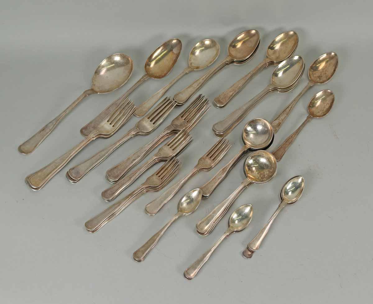 Vintage Danish Silver Flatware, 2024.8 Grams