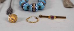 Sterling Silver, European Silver, Scrap Gold, Silver Cloisonné Beads