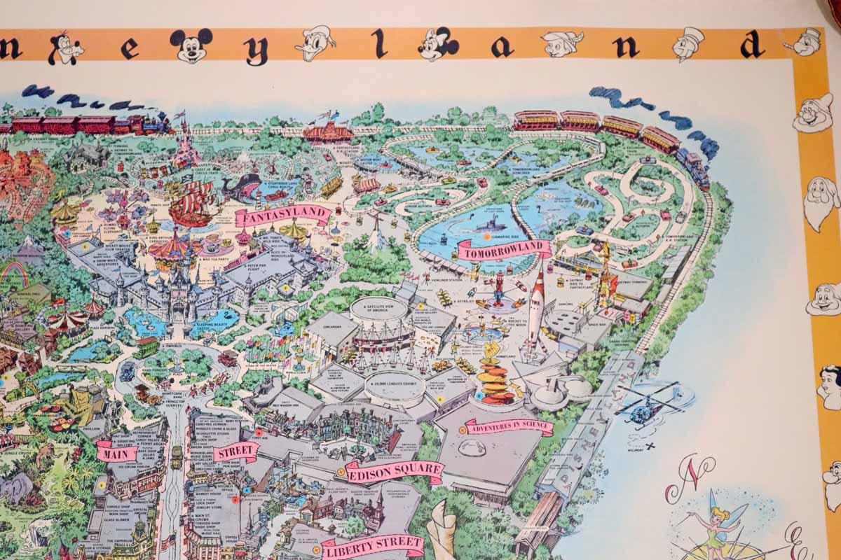 Disneyland Map, Ca. 1958