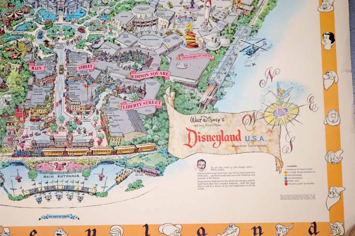 Disneyland Map, Ca. 1958