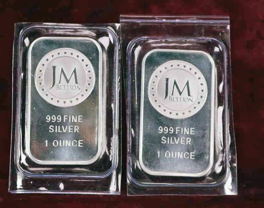 2 Troy Ounces "JM Bullion" Silver