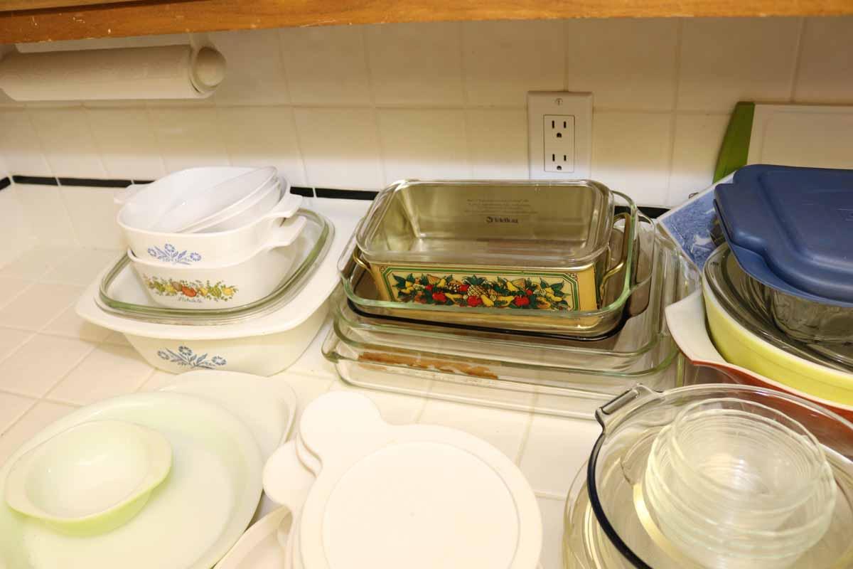Pyrex & Corning Wear Bowls, Pie Plates, Containers & More
