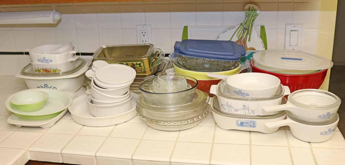 Pyrex & Corning Wear Bowls, Pie Plates, Containers & More