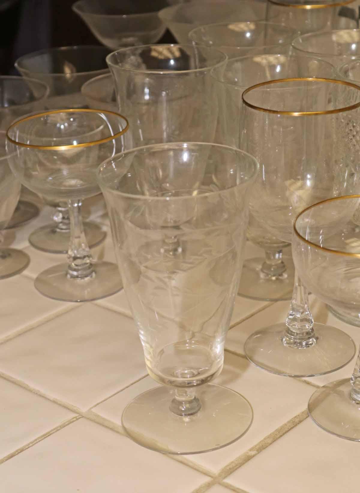 Clear Glassware, Cups