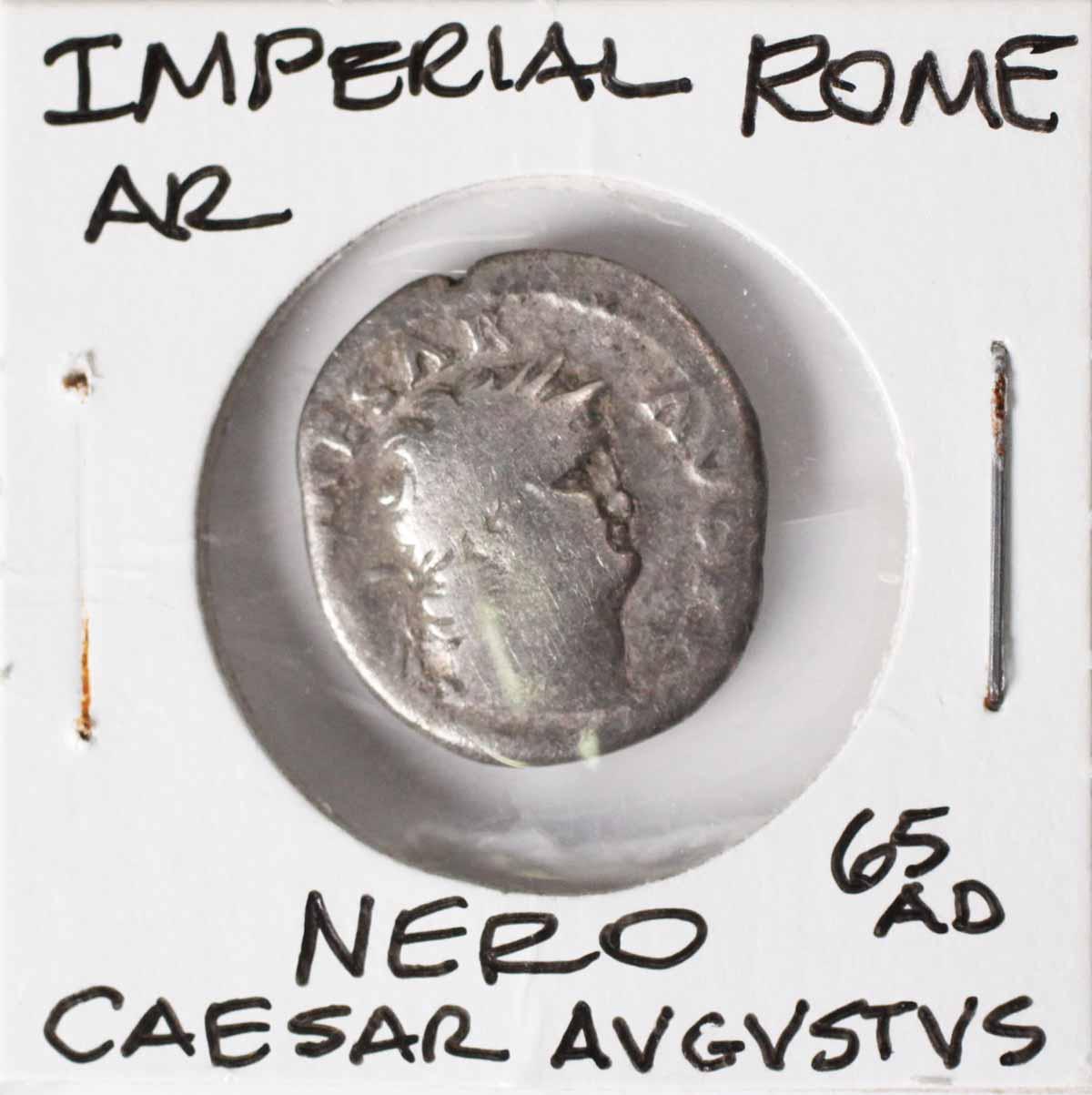 65 AD Imperial Rome R Nero Caesar Augustus