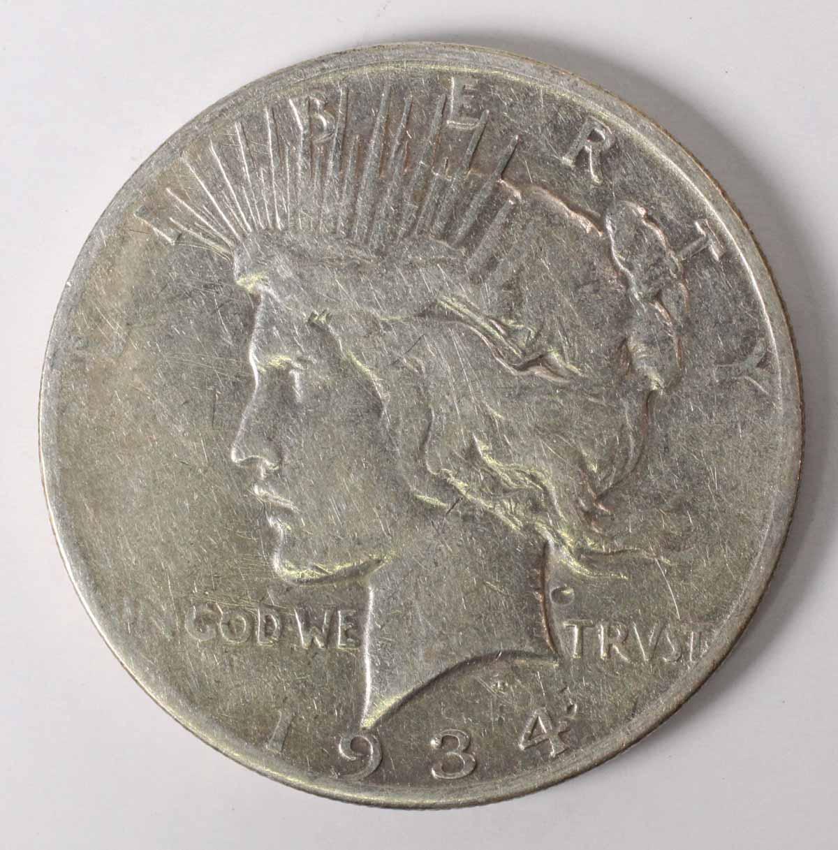 1934-S Peace Silver Dollar