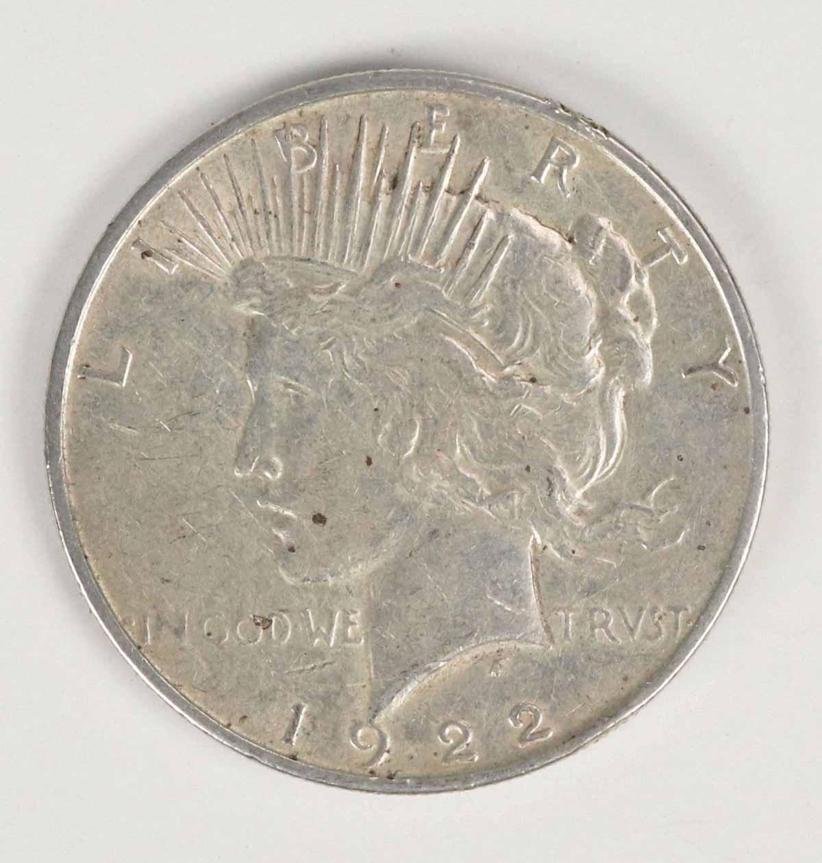 1922-D Peace Silver Dollar